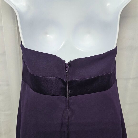 Alfred Angelo Dress Purple Backless Formal Chiffon Satin Coquette Fairy S - Picture 6 of 9